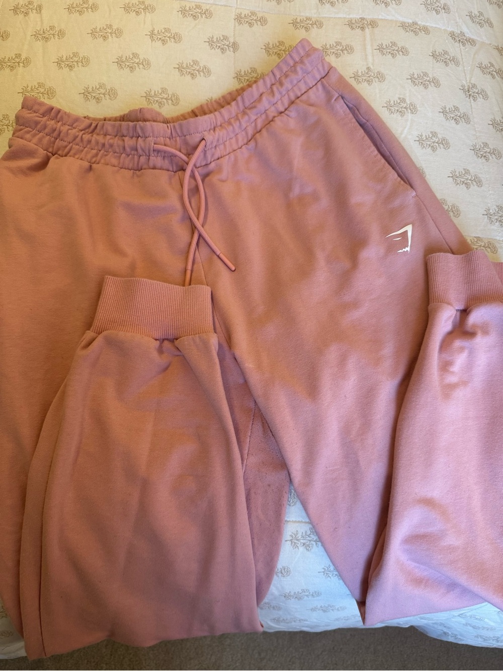 Gymshark Pink Joggers with Drawstring Waist